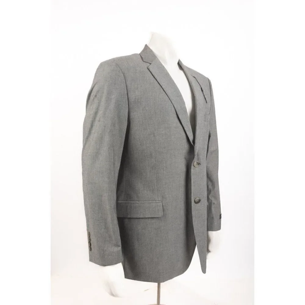 Saddlebred Mens Suit Jacket Sport Coat Blazer Sz US 42R Grey Gray NWT